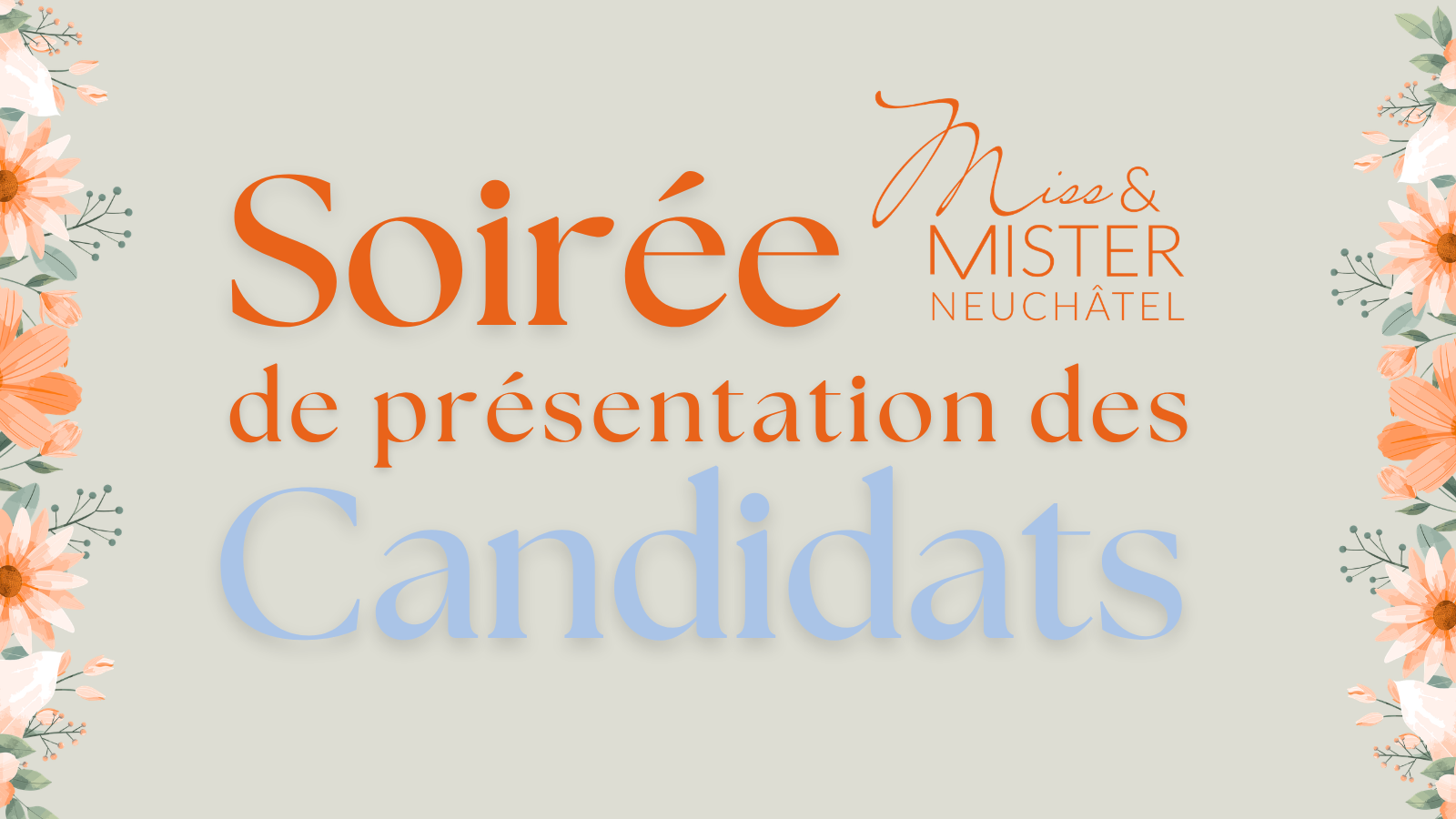 Soirée de présentation des candidats Miss & Mister Neuchâtel