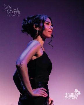 Ruwaiyda Al Hasheme, Miss Neuchâtel 2027, sur la scène de l’élection